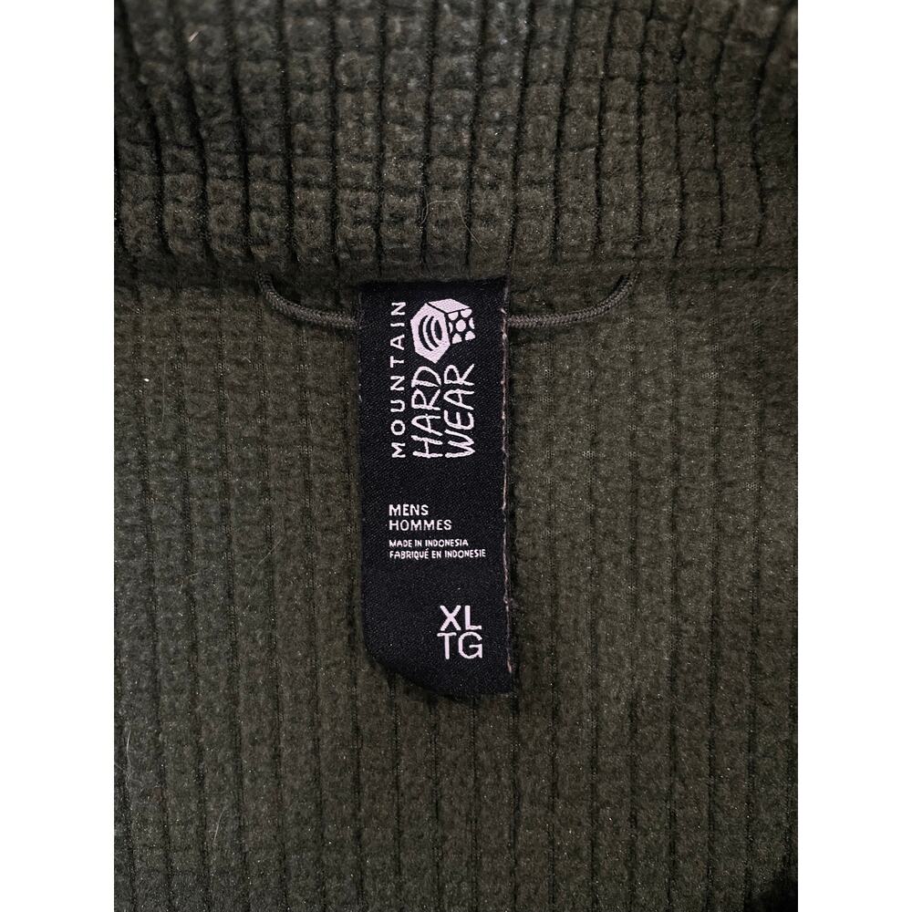 Mountain Hardwear Explore Fleece Half Zip Olive Green Men's XL - Picture 5 of 6